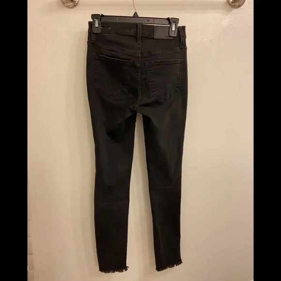 Madewell 10” High Rise Skinny Black size 24 - Picture 8 of 9